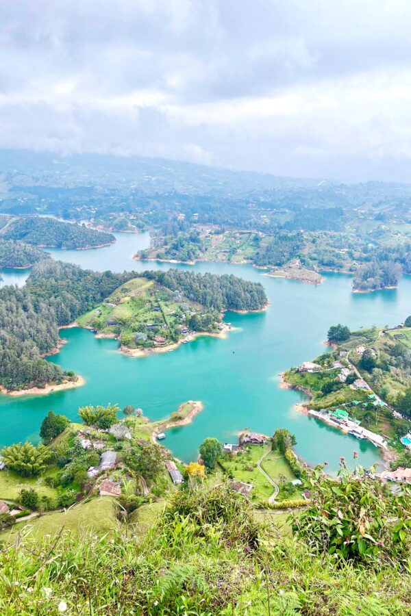 Climbing La Piedra del Penol in Guatape, Colombia