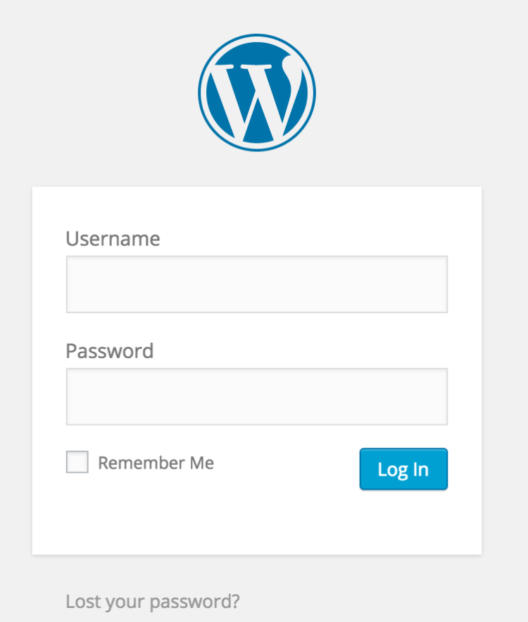 how to start a blog logging into wordpress